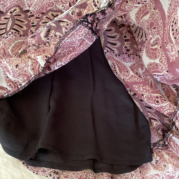 FREE PEOPLE Bohemian Tunic Top Dress Dusty Rose & Gray Brown Size S/P 🌸 - Picture 9 of 16